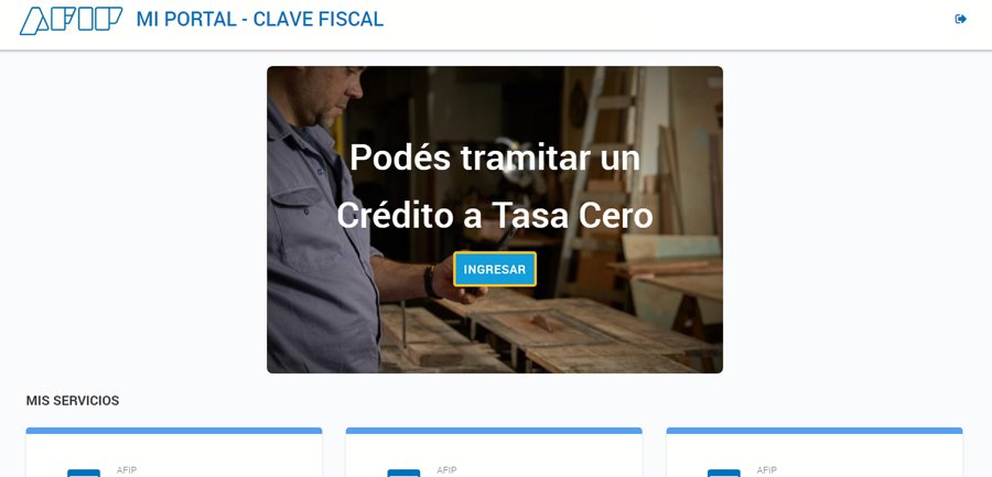 Paso a paso cómo tramitar el Crédito a Tasa Cero en AFIP 2020