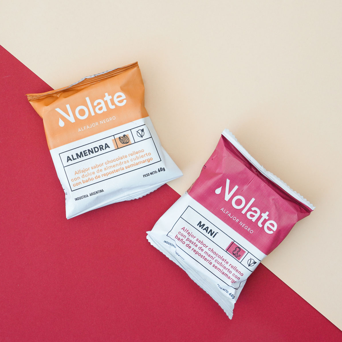 Nolate alfajores veganos | Almendra y Maní