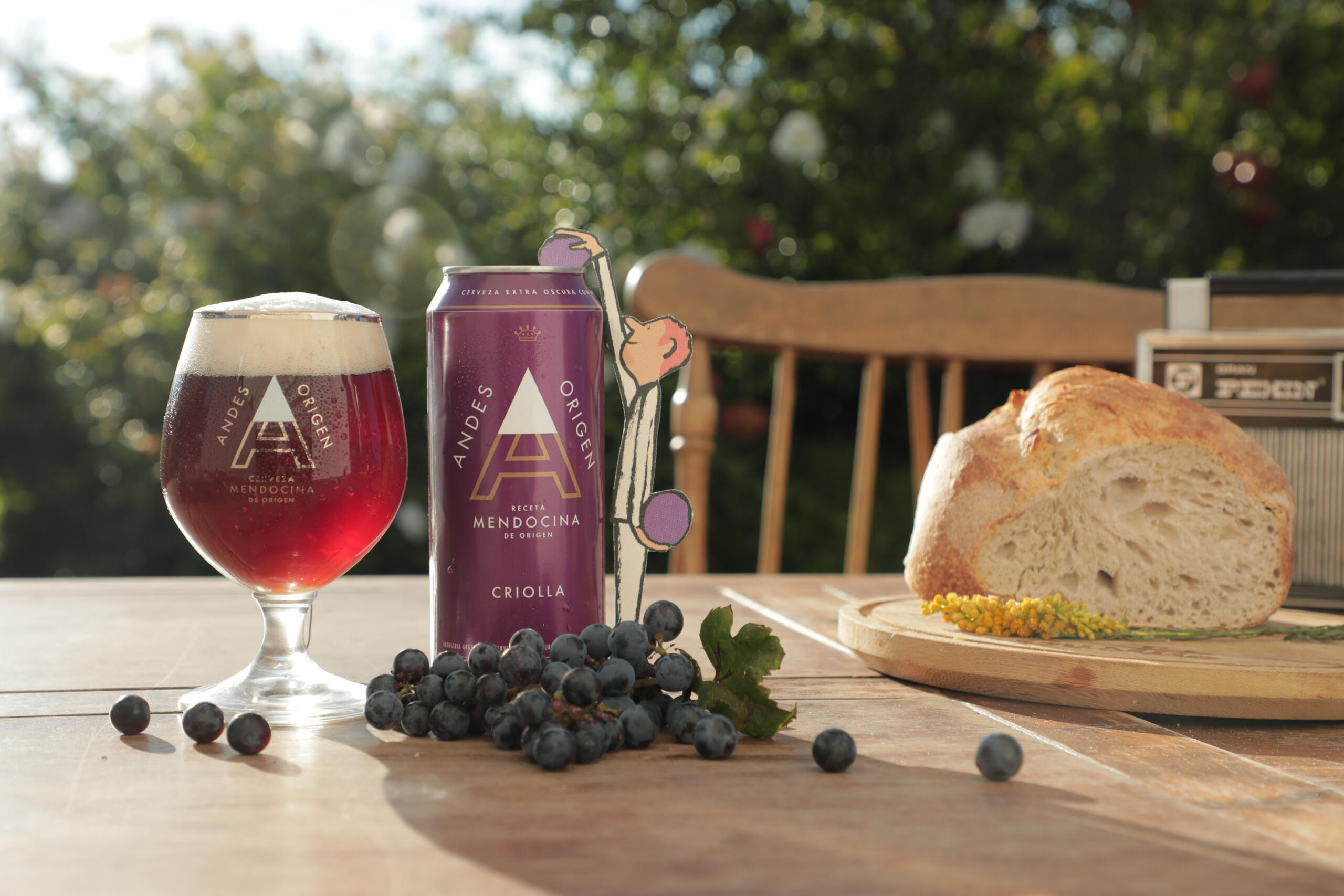 Andes Origen Criolla con mosto de uva y maltas tostadas