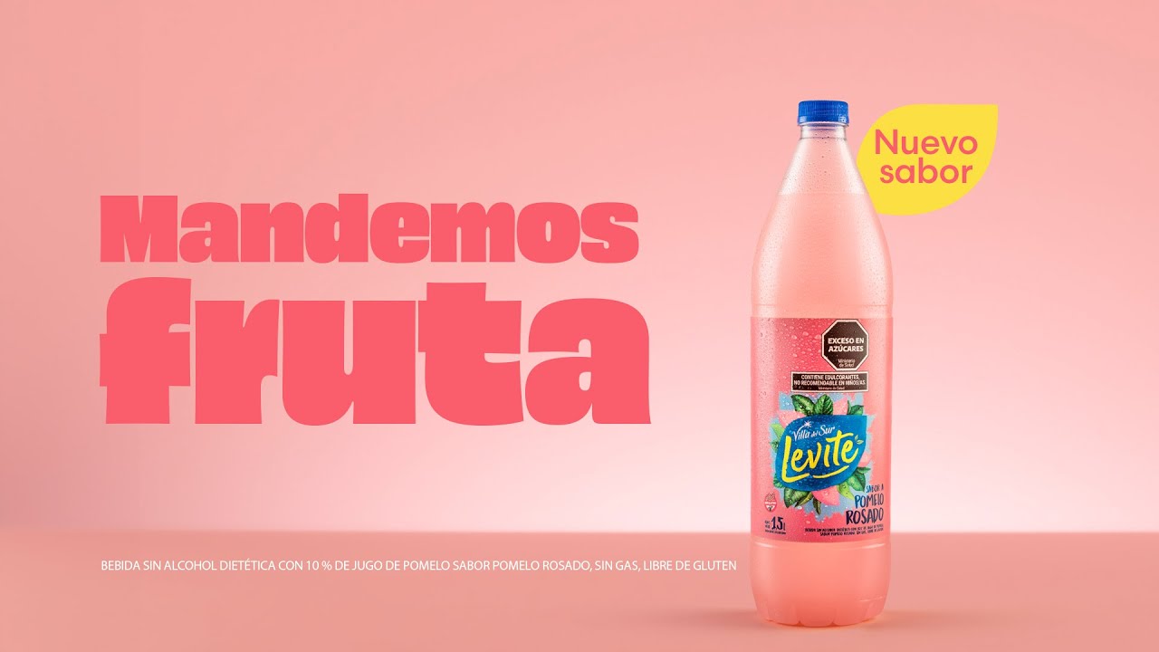 Levité presenta su nuevo sabor Pomelo Rosado