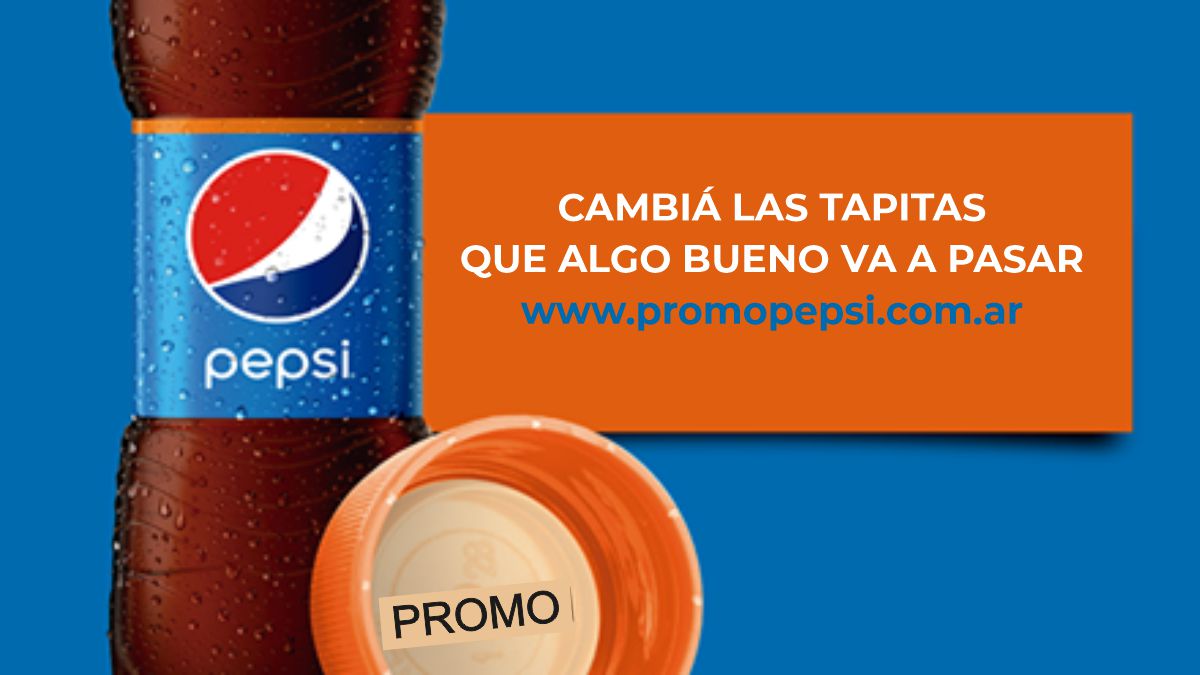 Promo Pepsi tapas naranjas 2024 «Cambiá las tapitas que algo bueno va a pasar»