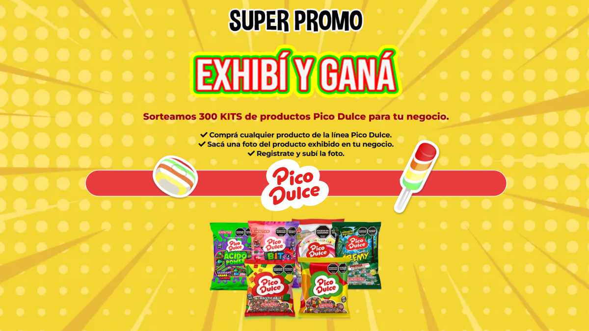 ¡Pico Dulce premia a tu kiosco! Participá y ganá uno de los 300 kits
