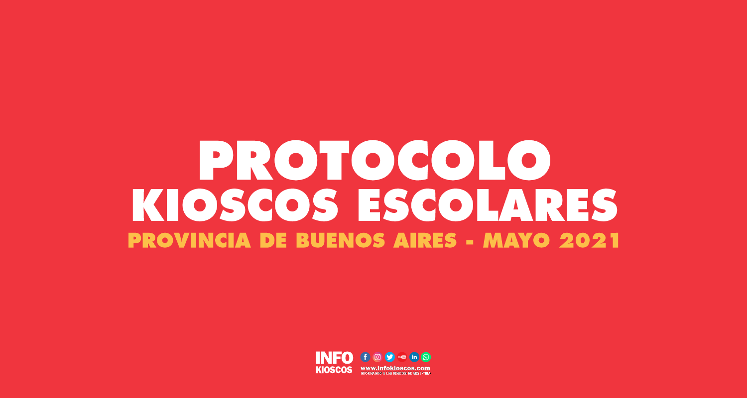 KIOSCOS ESCOLARES | Fue aprobado el protocolo para trabajar en provincia de Buenos Aires