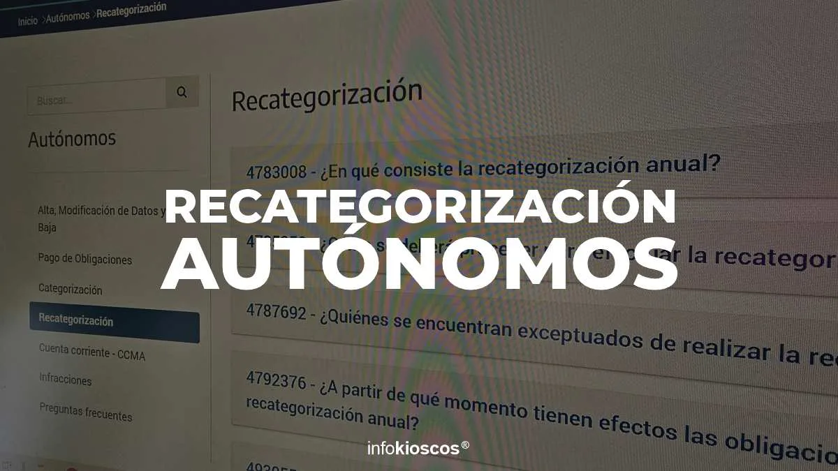 RECATEGORIZACIÓN AUTÓNOMOS