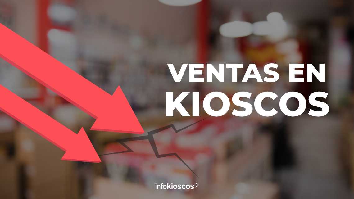 Ventas de kioscos caen un 20% por unidad y la facturación baja un 22%