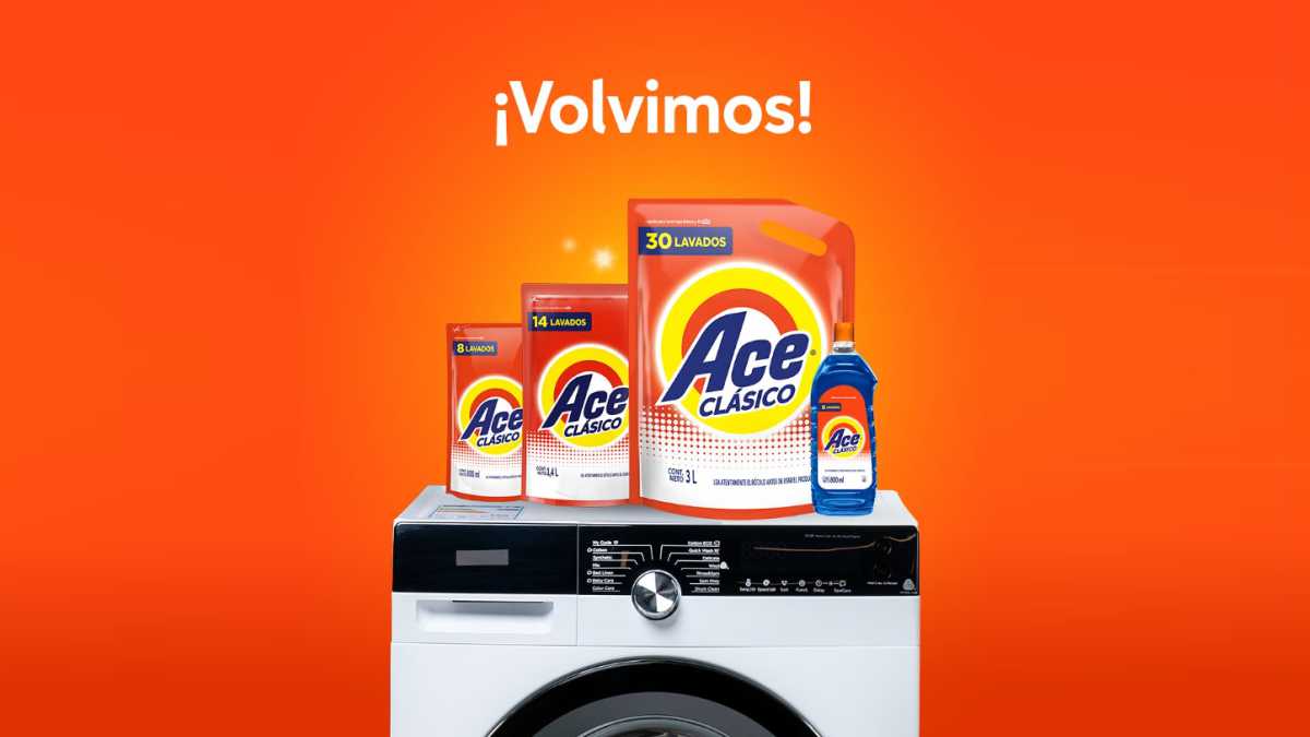Ace vuelve a Argentina: El clásico jabón líquido para ropa está de regreso