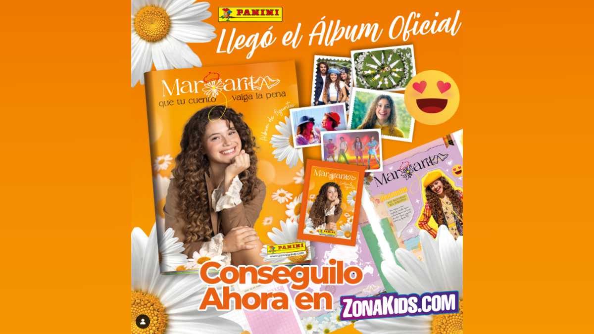 Llega el álbum de figuritas oficial de Margarita: ¡Que tu cuento valga la pena!