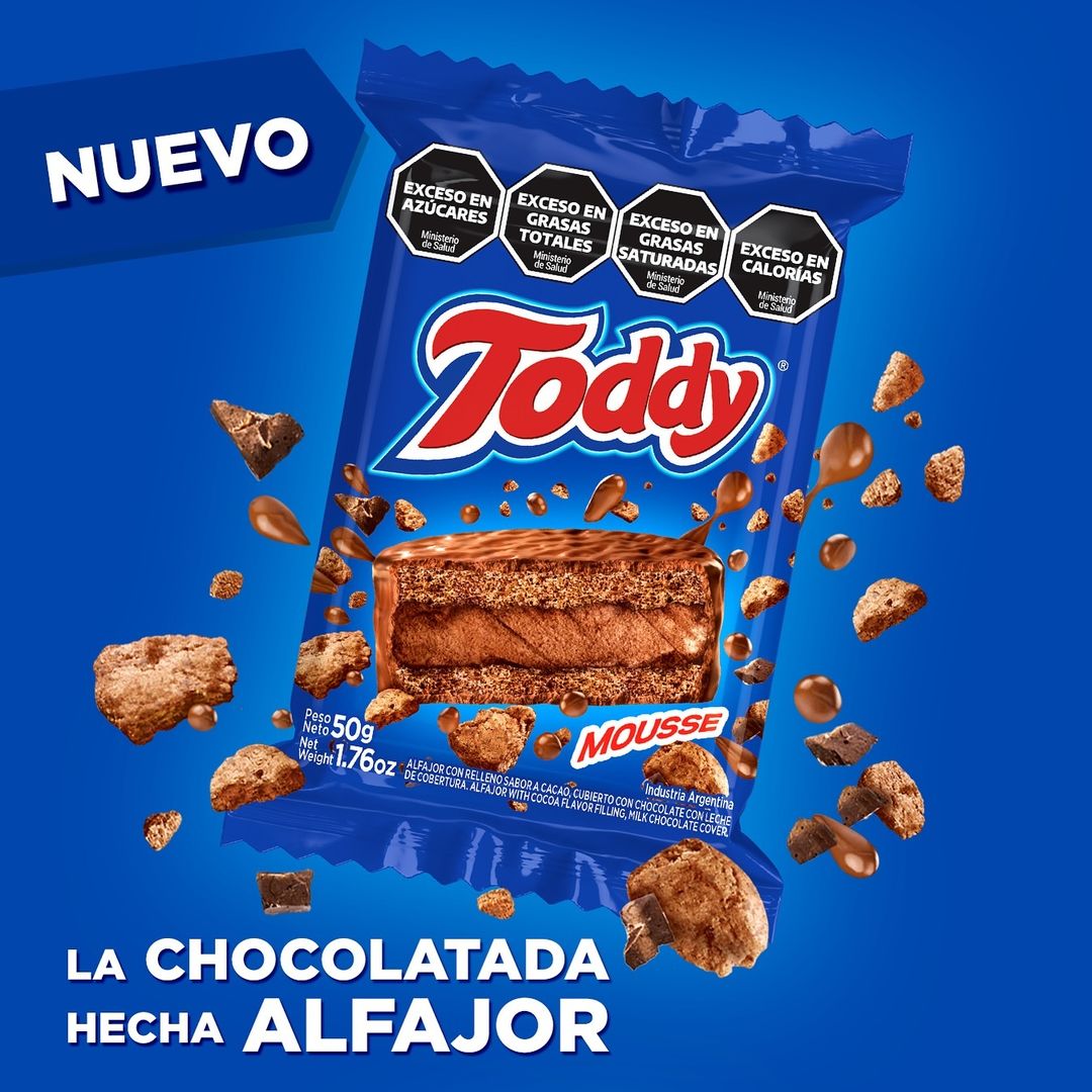 Nuevo alfajor Toddy, la chocolatada hecha alfajor