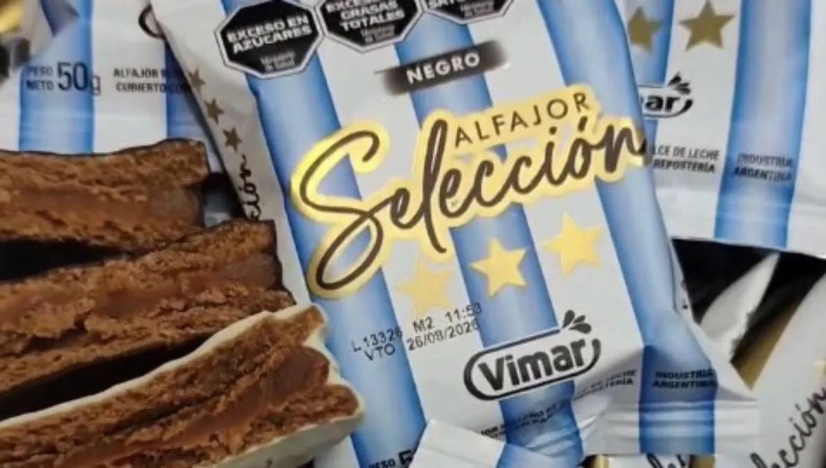 Vimar lanzó Alfajor Selección para alentar a la Scaloneta