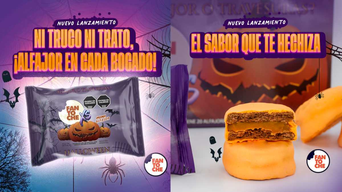 Fantoche lanza su alfajor XS edición especial para Halloween