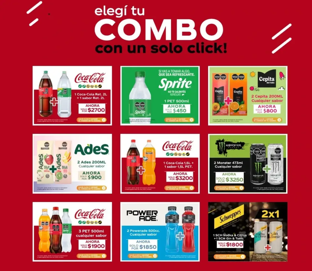 Promo Coca Cola Combos Digitales