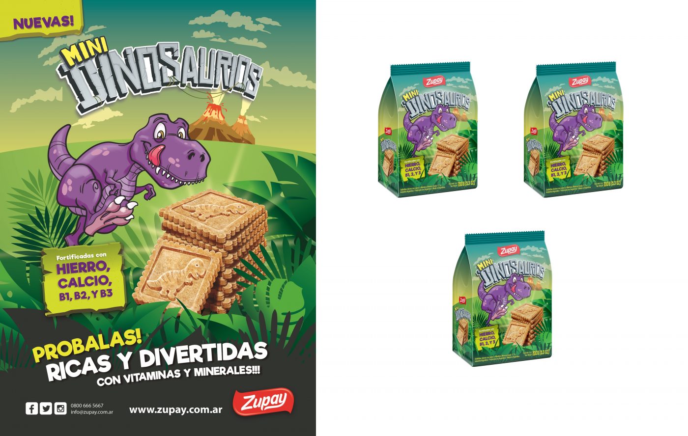 Lanzamiento mini Dinosaurios Zupay