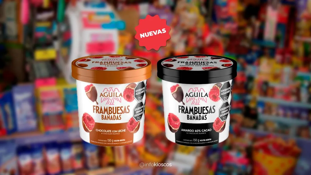 Lo nuevo de Arcor: Frambuesas bañadas Águila