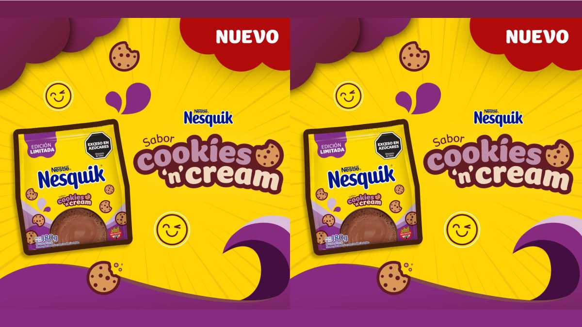 Nuevo Nesquik de Nestlé sabor Cookies n Cream