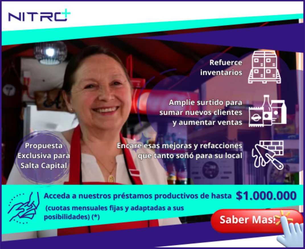 NITRO+ llega a Salta Capital con una oportunidad única para almacenes y kioscos