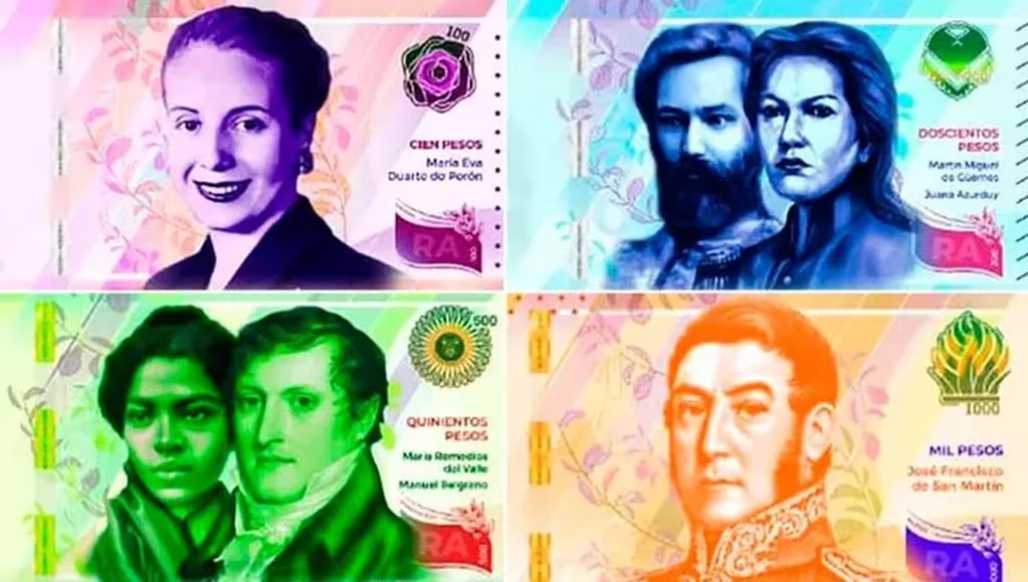 Los nuevos protagonistas de los Billetes: «Héroes y Heroínas de la Patria»
