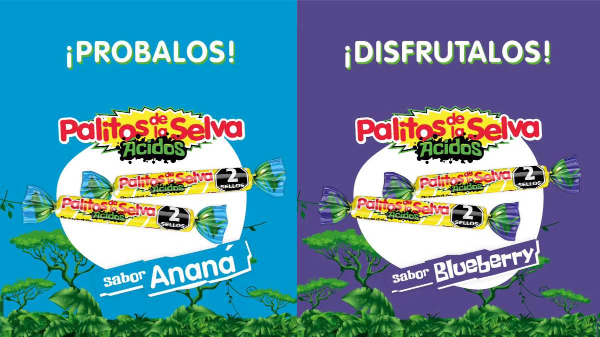 Palitos de la Selva Ácidos: Blueberry y Ananá, los nuevos sabores de Georgalos