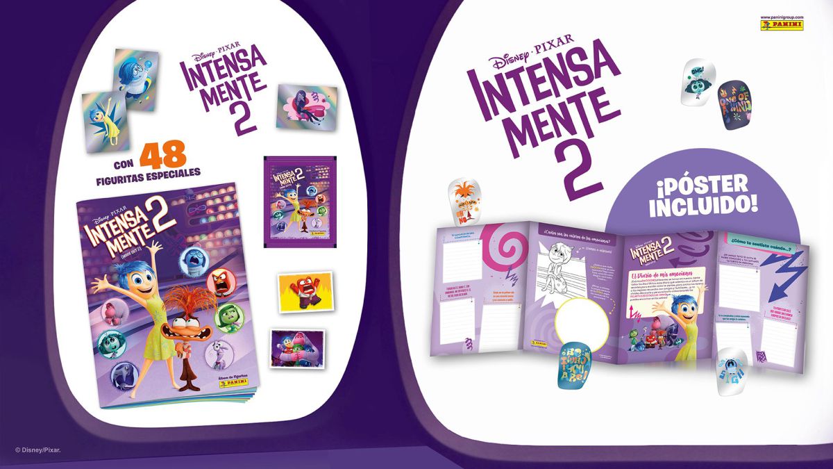Panini presenta el nuevo álbum de figuritas Intensamente 2