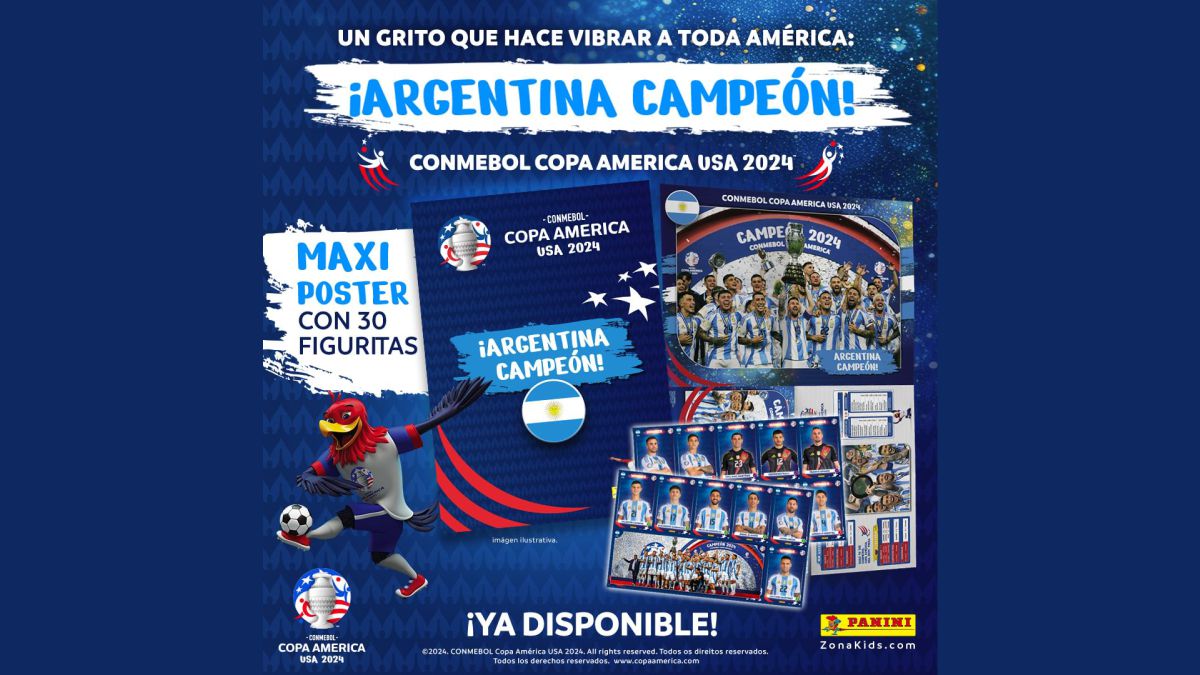 Panini lanza el Maxi Póster de Argentina campeón de la Copa América 2024