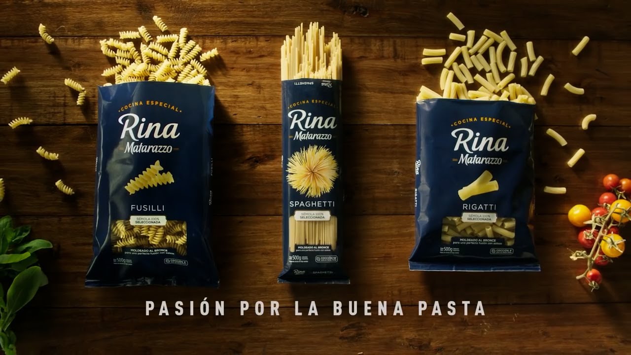 Nueva línea de pastas Rina de Matarazzo