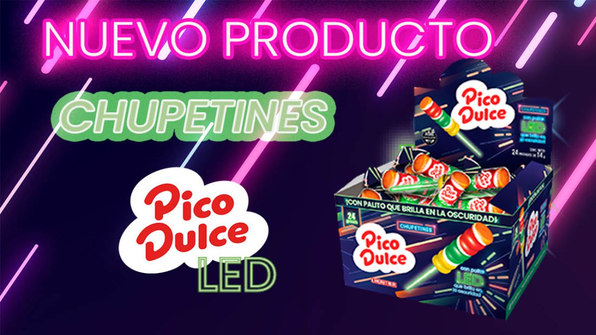 Nuevo chupetín Pico Dulce LED, ¡Brillá en la oscuridad !