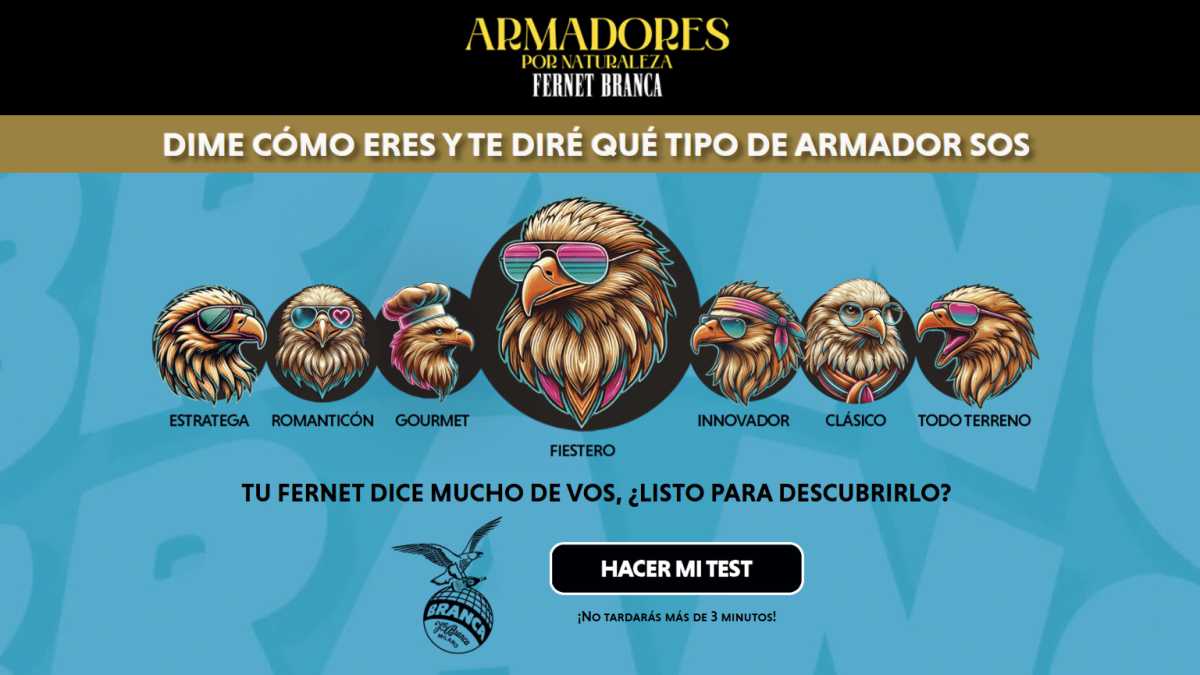 Test del armador Branca: Participá y ganá 12 cajas de Fernet Branca