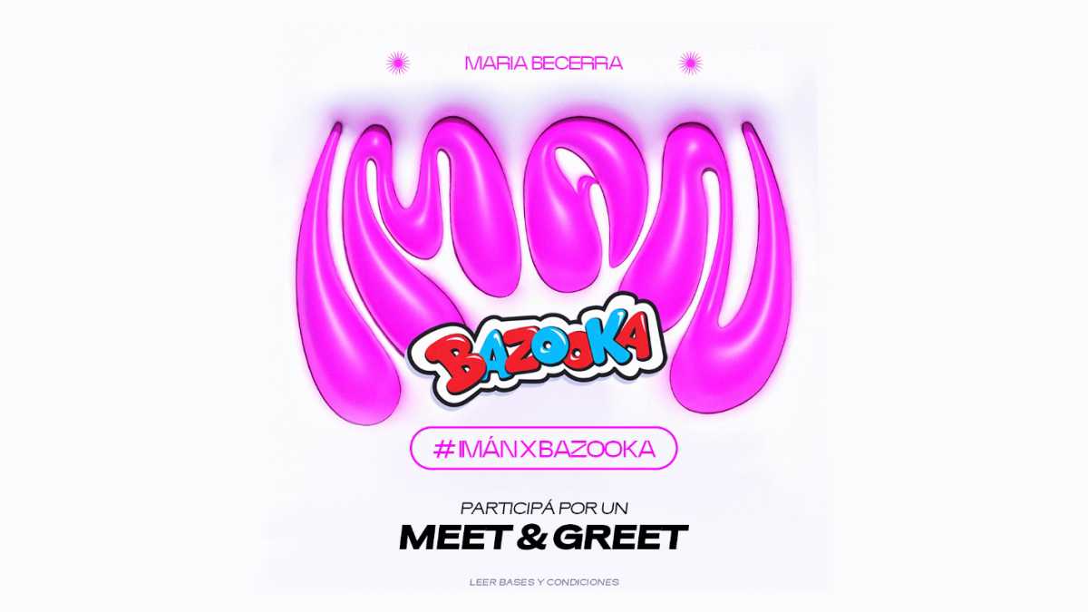 Promo Bazooka Meet and Greet con María Becerra