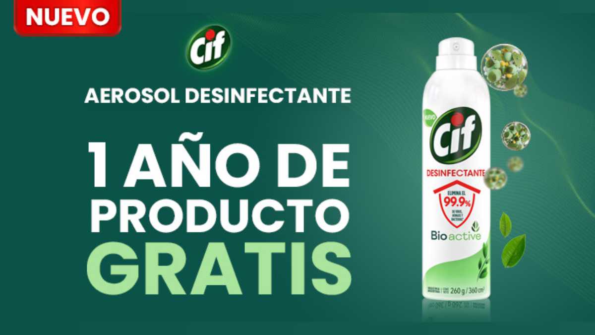 Promo CIF Aerosol, ganá 1 año de producto gratis