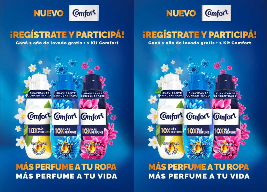 Nuevo Comfort Concentrado «Ganá un año de lavado gratis»