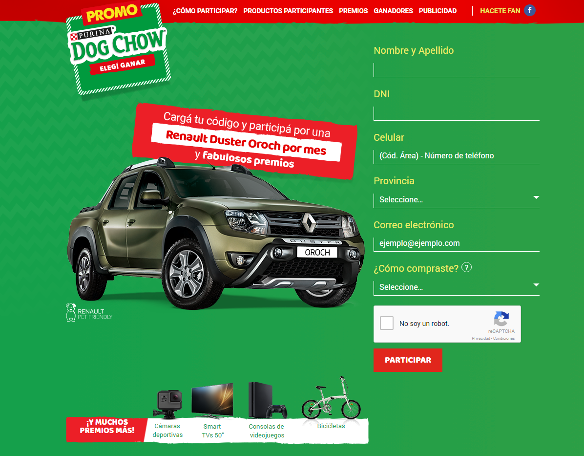 Promo Dog Chow Elegí Ganar