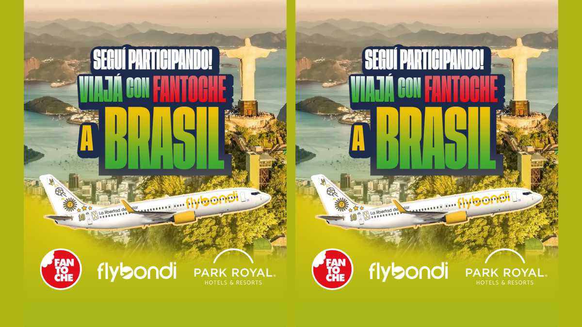 Con la promo Viajá con Fantoche ganá un viaje a Río de Janeiro