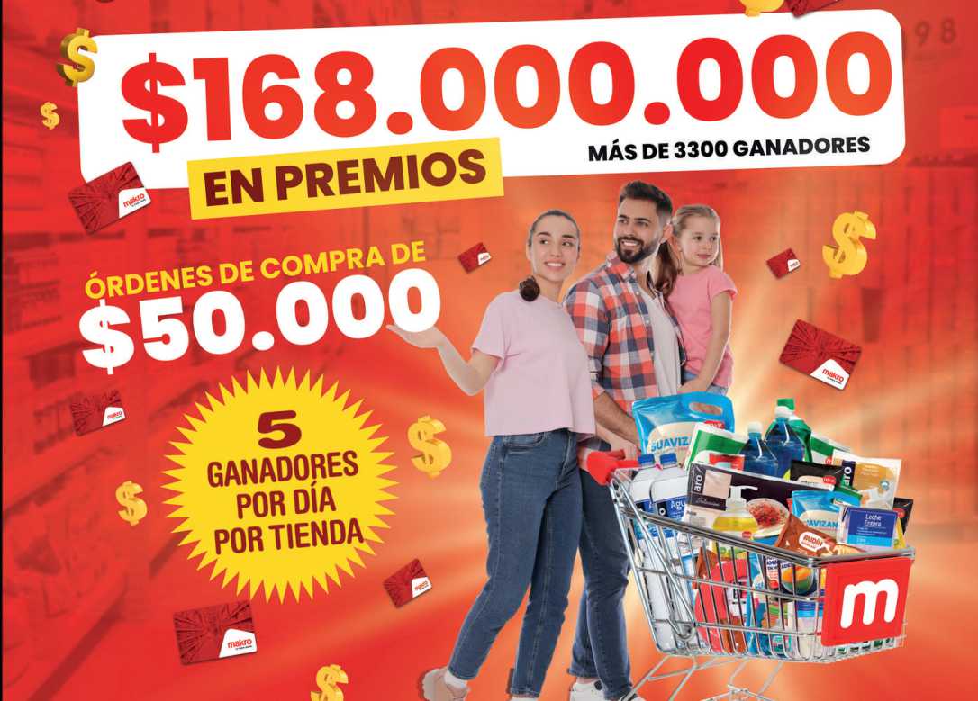 Mayorista Makro lanza una promoción histórica con premios hasta $168 millones