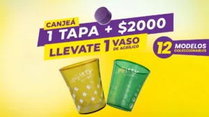 Pritty lanzó su nueva promo: Cajea tapas por vasos