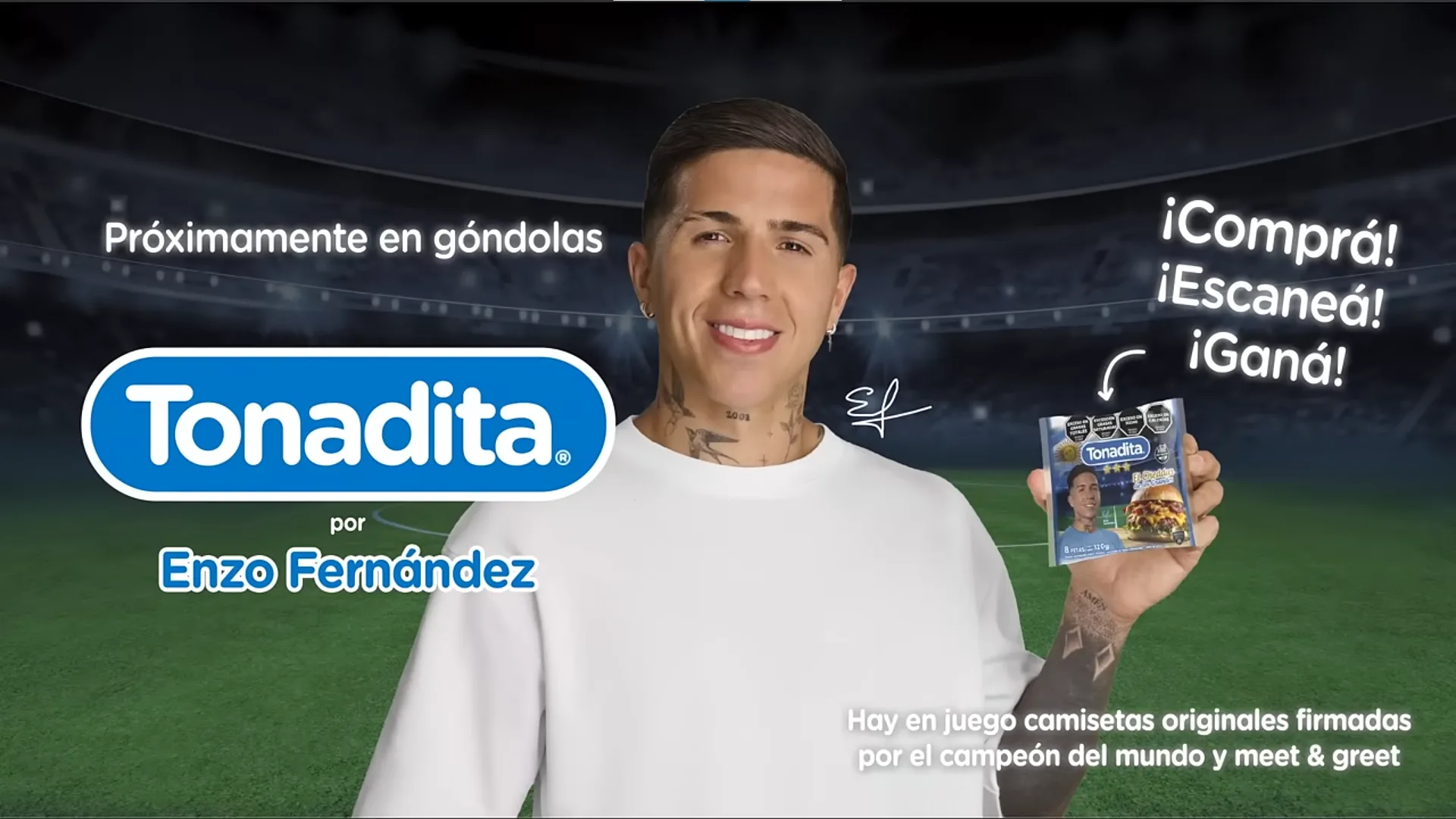 La increíble oportunidad de conocer a Enzo Fernández con la promo Tonadita