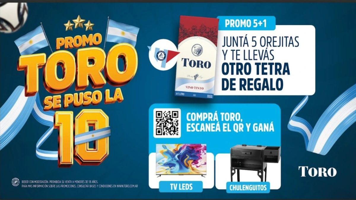 Promo «Toro se puso la 10» y ganá increíbles premios
