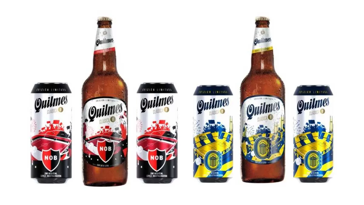 Nuevas Quilmes edición limitada, homenaje a Newell’s y Rosario Central