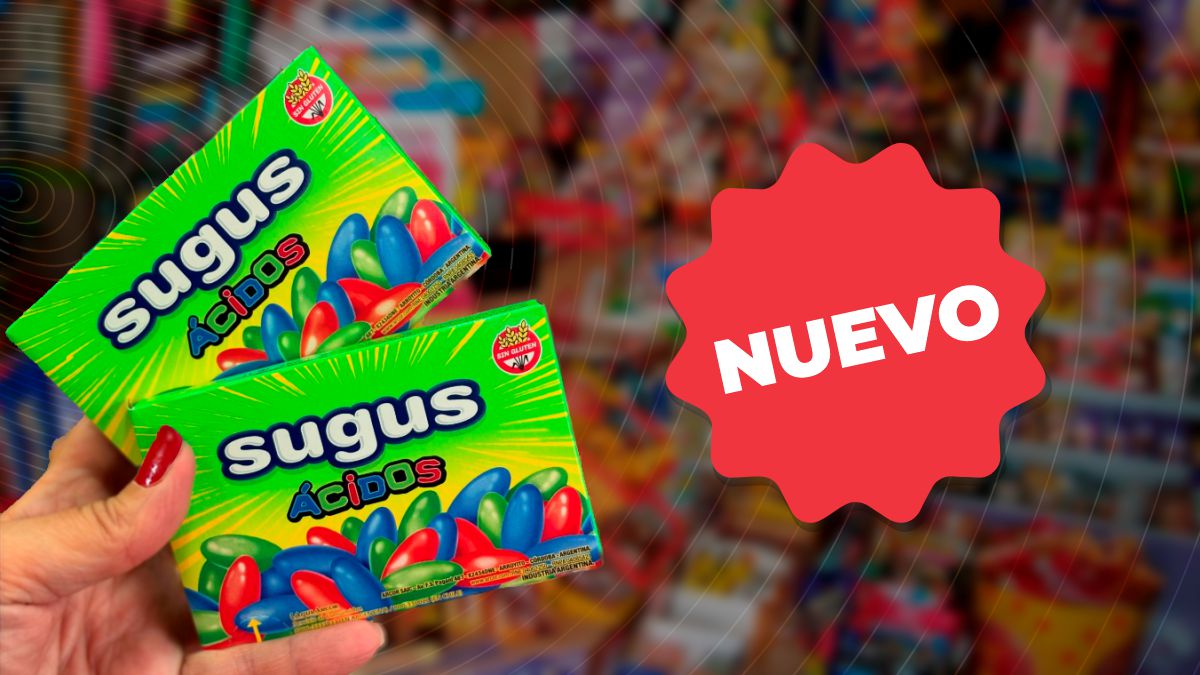 Probá los nuevos Sugus Ácidos, además SIN GLUTEN