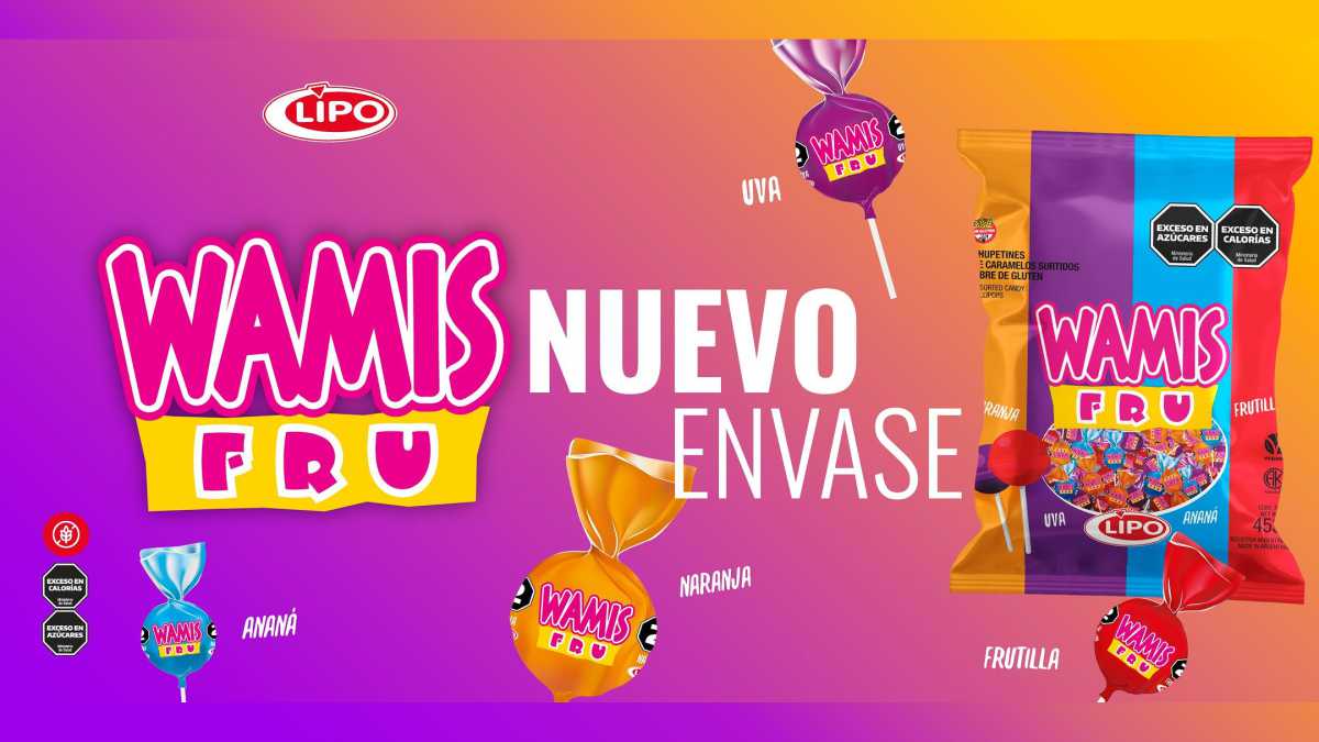 Lipo Argentina renueva la imagen de su chupetín WAMIS con envase y logo nuevo