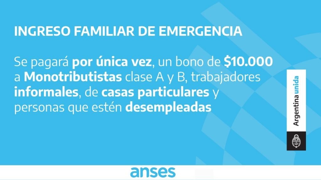 Bono de 10 mil pesos para monotributistas - Infokioscos®
